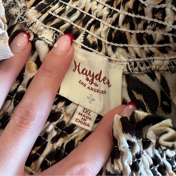 Animal print blouse 1xl - Picture 4 of 5